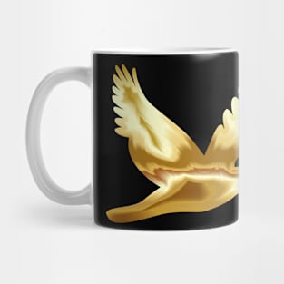 Cute, Lovely and Elegant Golden Dove Bird Mug